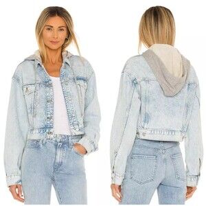 Free People Brando Denim Jacket in Malta Wash Size XS